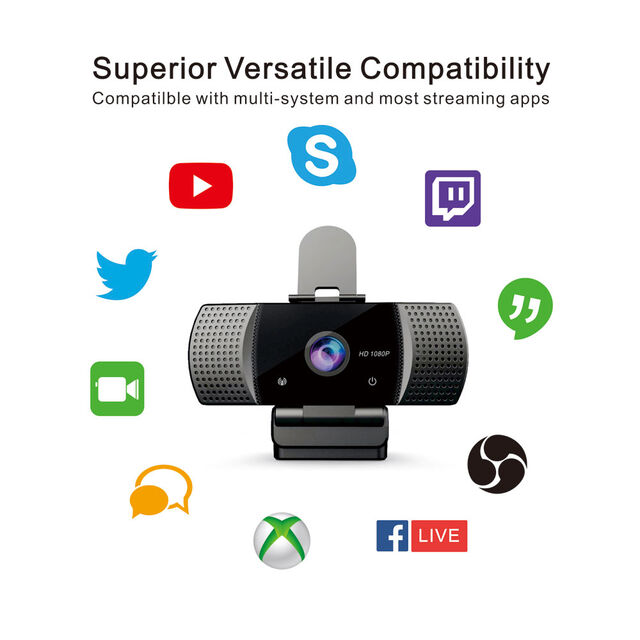 Suministro de fábrica 2023 Webcam para el hogar y la vida, sensor HD 1080p, webcam USB para fabricantes chinos