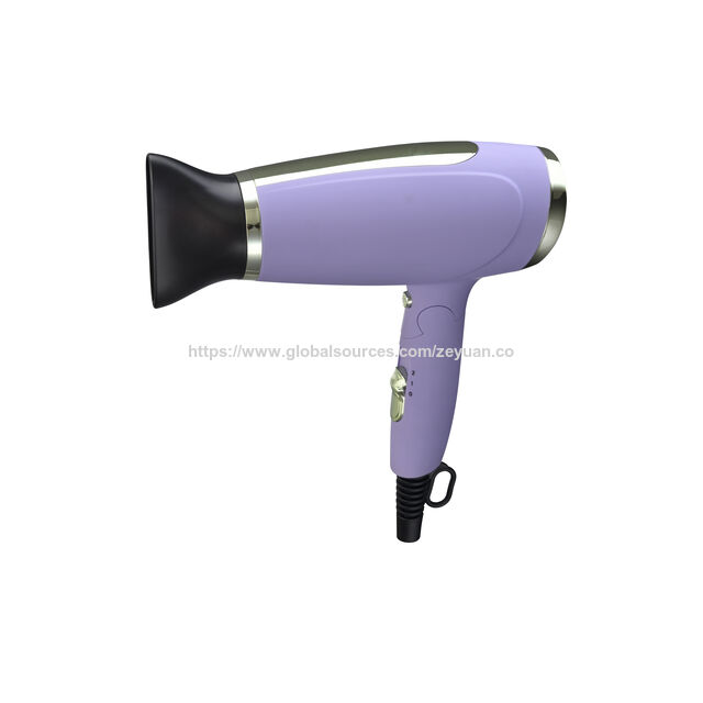 Sèche-cheveux DC Pliable 1800-2200W, Double Tension 220-240V avec Jet d'Air Froid, Sèche-cheveux de Voyage Portable pour Maison/Salon