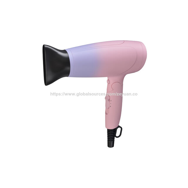 Sèche-cheveux DC Pliable 1800-2200W, Double Tension 220-240V avec Jet d'Air Froid, Sèche-cheveux de Voyage Portable pour Maison/Salon