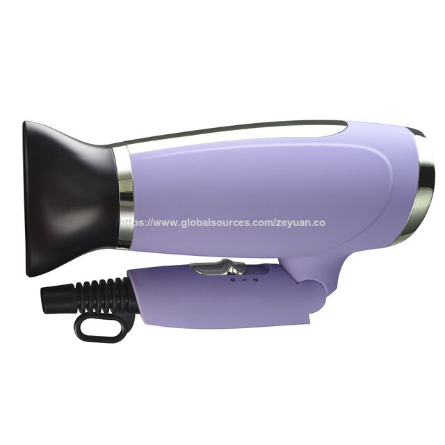 Sèche-cheveux DC Pliable 1800-2200W, Double Tension 220-240V avec Jet d'Air Froid, Sèche-cheveux de Voyage Portable pour Maison/Salon