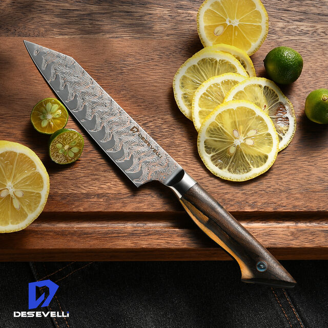 Couteau de Cuisine Kiritsuke en Acier Damas VG10 Style Japonais pour Couper Légumes et Poissons - Couteau Japonais