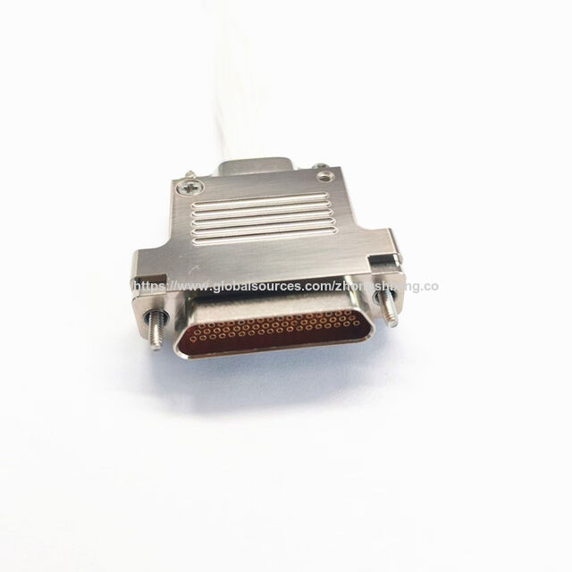 موصل Micro-D أنثى J30J بـ 51 سنًا مع كابل 30 سم لصناعة الطيران والفضاء