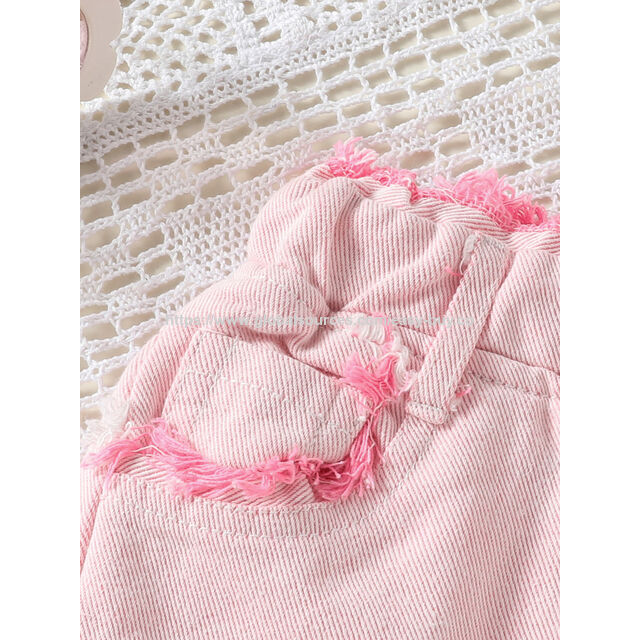 Shorts de Plage pour Filles - Shorts d'été fins et polyvalents. Nouvelle Collection Été 2024 : Pantalons Enfants Couleurs Macaron.