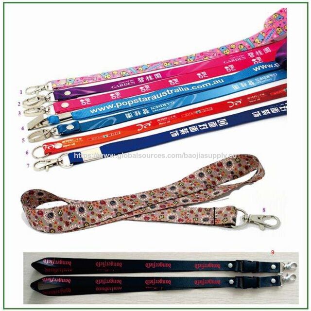 Lanières Courtes Personnalisées avec Logo, Haute Qualité, Design Drôle, Polyester Sublimé