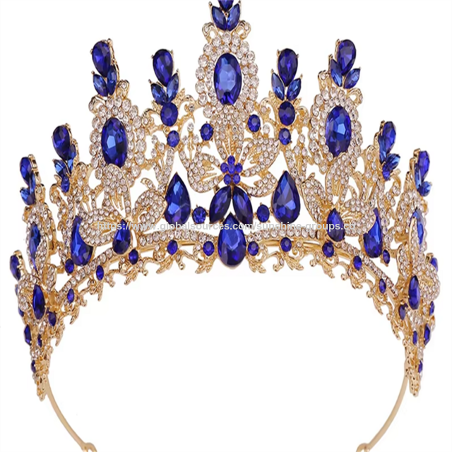 Tiara de Coroa de Princesa de Cristal Luxuosa para Noivas, Casamentos e Bailes - Acessório de Cabeça Feminino