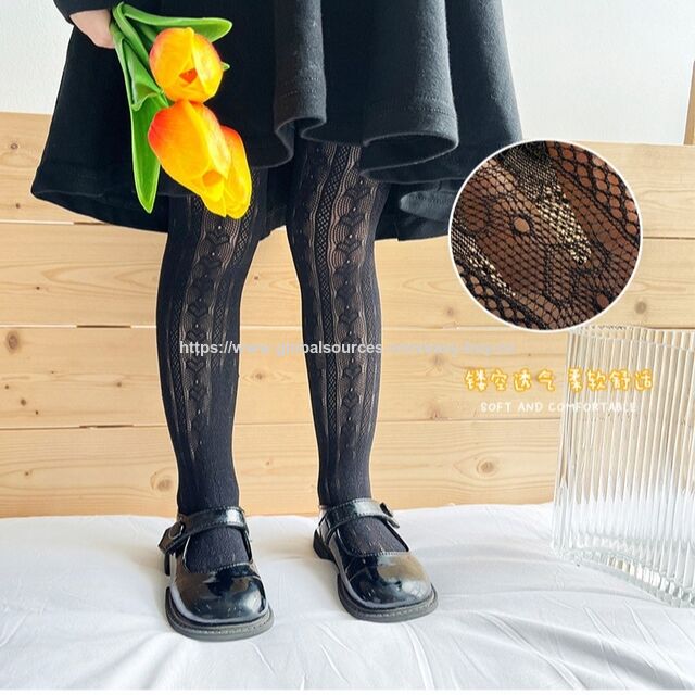 Leggings pour filles, bas de collants pour enfants, été creux en maille fin respirant couleur unie pour enfants avec