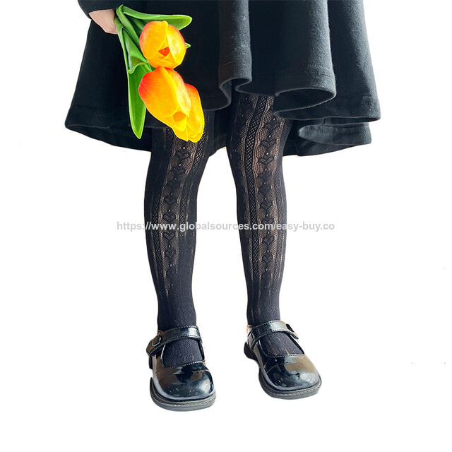 Leggings pour filles, bas de collants pour enfants, été creux en maille fin respirant couleur unie pour enfants avec