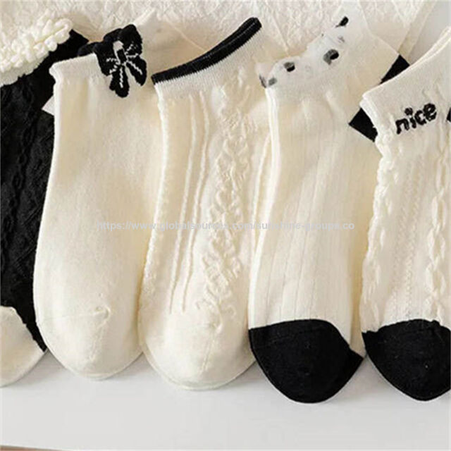Calcetines tobilleros finos de estilo caricatura para mujer, cómodos y versátiles, tejido de barco, aptos para todas las estaciones, venta al por mayor, primavera