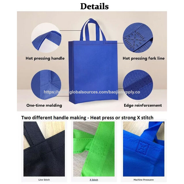 Sacs de Shopping avec Logo, Faible MOQ, Sac Non Tissé Recyclable