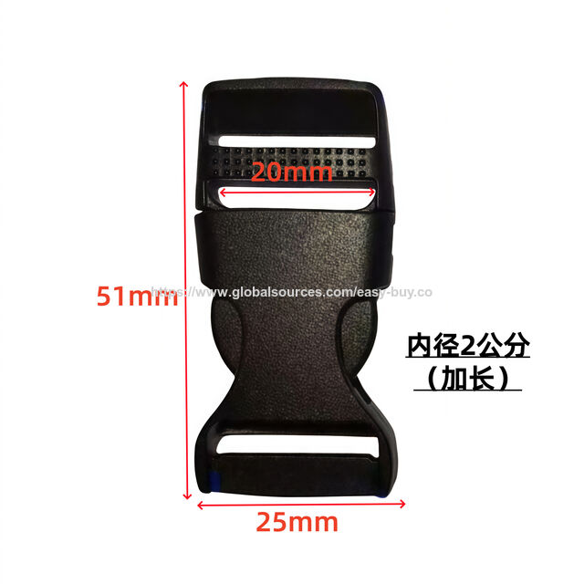 Boucles pour Sacs et Bagages - Boucle en plastique noir, boucle à clip, boucle de sac à dos, boucle à pression en plastique