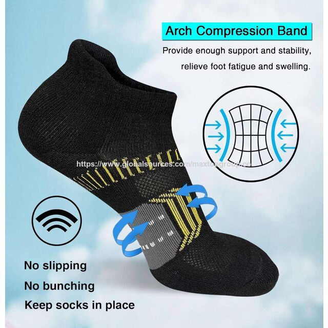 Chaussettes de Sport Premium pour Femmes : Durables, Renforcées, Rembourrées, Anti-Ampoules, Respirantes avec Soutien de la Voûte Plantaire pour Course à Pied, Tennis, Golf
