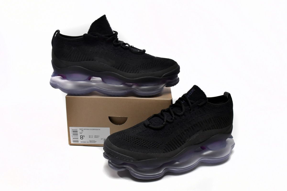 Air Max Scorpion Fk Black Persian Violet Wheat Wolf Grey Lemon 