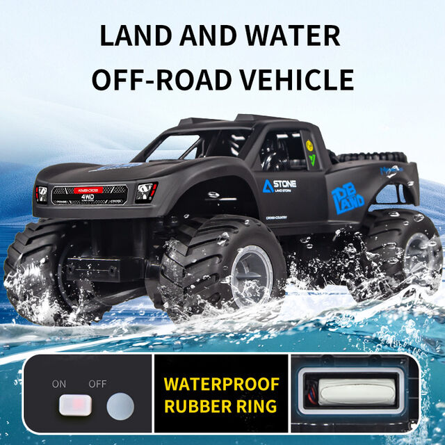 Amphibien RC Rock Crawler 4WD Wasserdichter Stunt-Fernbedienungswagen - All-Terrain-Leistung