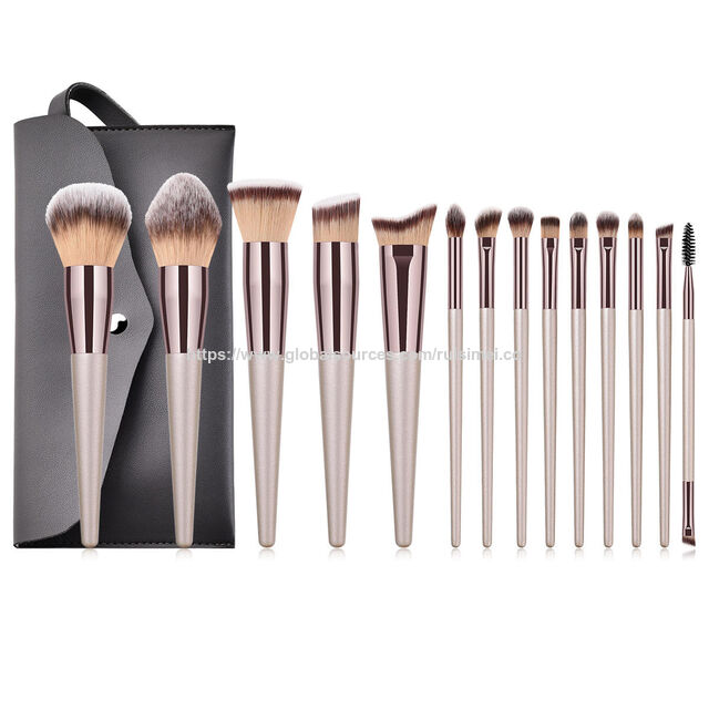 Ensemble Professionnel de Pinceaux de Maquillage Cosmétique Personnalisé avec Sac - Jeux de Pinceaux de Maquillage