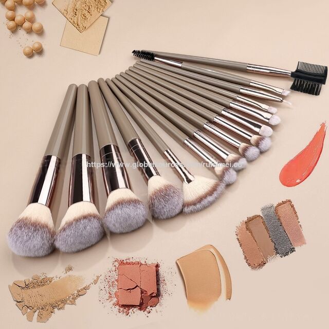 Ensemble Professionnel de Pinceaux de Maquillage Cosmétique Personnalisé avec Sac - Jeux de Pinceaux de Maquillage