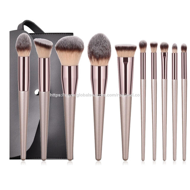 Ensemble Professionnel de Pinceaux de Maquillage Cosmétique Personnalisé avec Sac - Jeux de Pinceaux de Maquillage