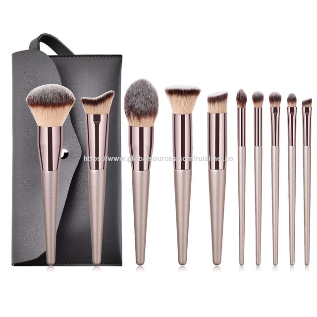 Ensemble Professionnel de Pinceaux de Maquillage Cosmétique Personnalisé avec Sac - Jeux de Pinceaux de Maquillage