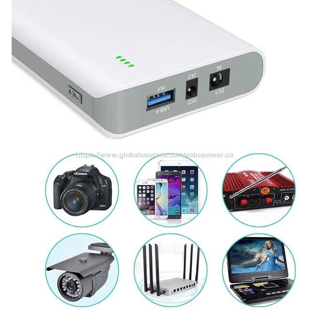 Power Bank Portátil YABO NB7101 17500mAh 64.75Wh Li-Ion com Saída DC 24V/19.5V/5V para Laptop, CCTV, Fita de LED e Câmera