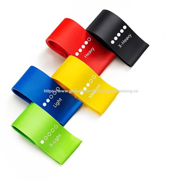 Bandes de Pilates pour Gym, Bandes Élastiques de Résistance pour Yoga, Bandes d'Entraînement de Force Sportive pour Exercices de Fitness
