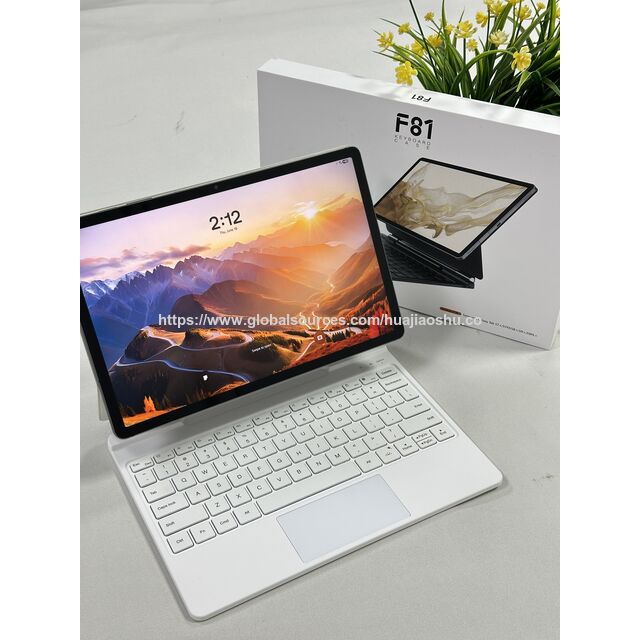 Prix de gros Clavier 12,4 pouces pour Samsung S10 Plus S9 Plus S7 FE, Fourniture directe du fabricant d'étui flottant mince
