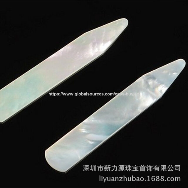 Baleines de Col Personnalisées, Baleine Naturelle en Coquillage, Baleine de Col de Chemise, Insert de Col