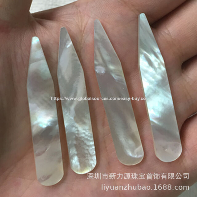Baleines de Col Personnalisées, Baleine Naturelle en Coquillage, Baleine de Col de Chemise, Insert de Col