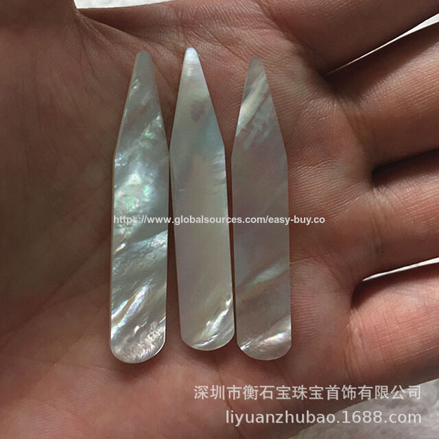 Baleines de Col Personnalisées, Baleine Naturelle en Coquillage, Baleine de Col de Chemise, Insert de Col