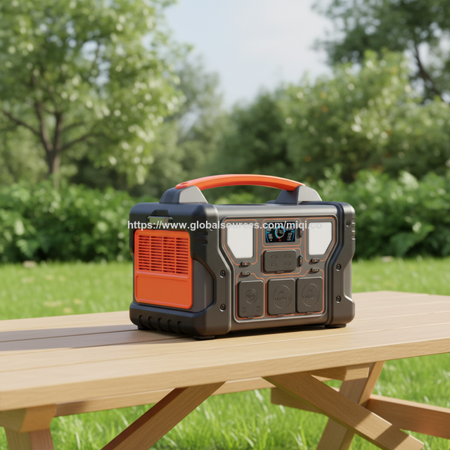 Alimentation de stockage d'énergie OEM 1,2 kW UPS LiFePO4 portable 1000W 1200W générateur solaire onduleur station d'alimentation pour camping