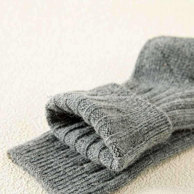 Großhandel Winter Wollsocken für Herren, mit Samt verstärkt, verdickt, warm, mit individuellem Logo am Boden, Sportsocken