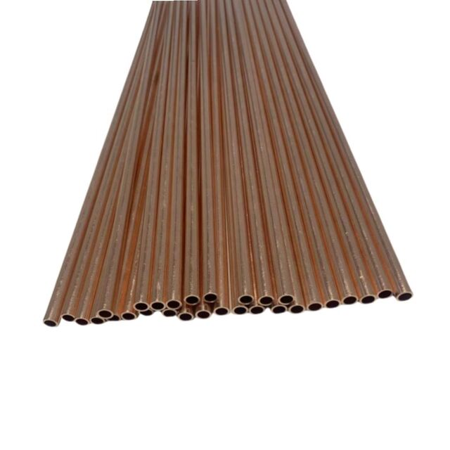 Tubos de Cobre Puro Redondo Sem Costura Metal Mais Vendido ASTM B280 Tubos de Latão de Cobre Reto Fornecedor China