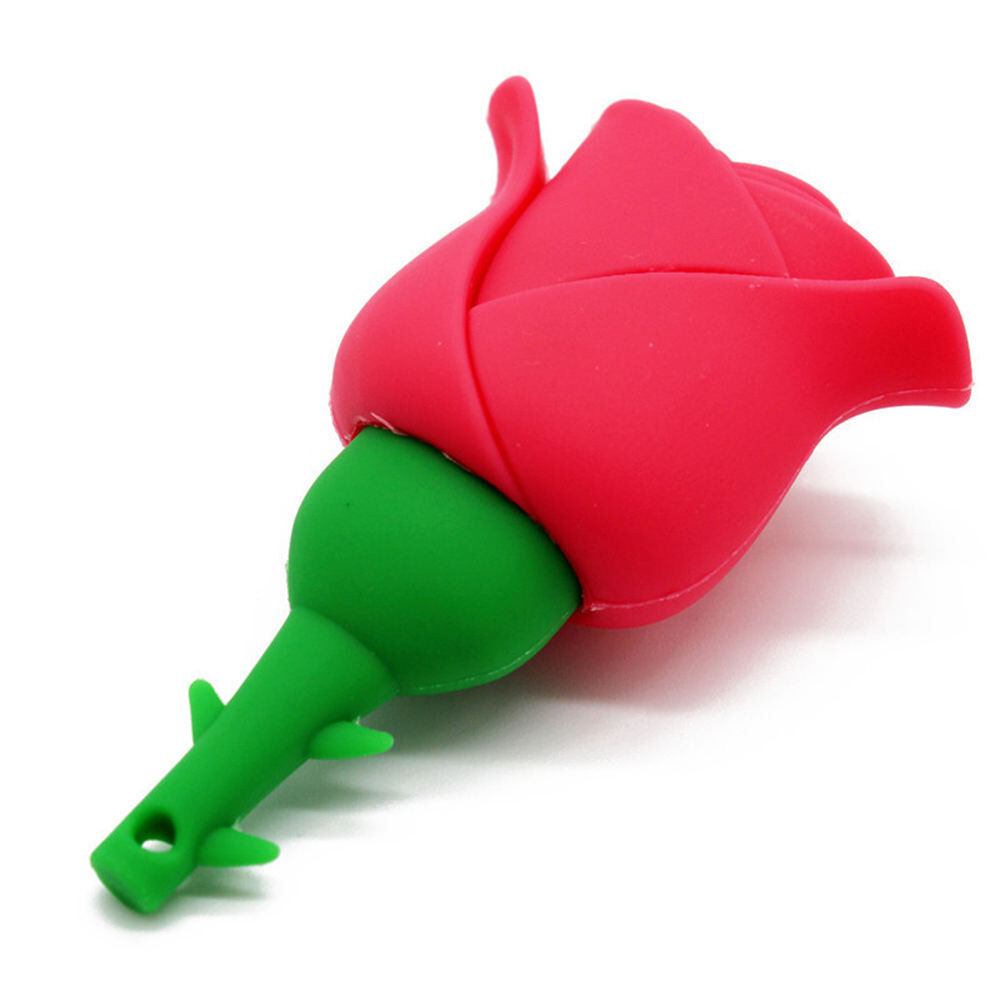 Rose Flashdrive Cartoon Rose Usb Flash Drive Pvc Business Flower Memory Stick 128gb 2gb ...