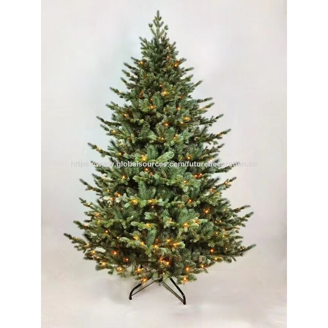 Árbol verde artificial con puntas de PE, OEM, 110 cm de altura con maceta de plástico - Suministro directo de fábrica
