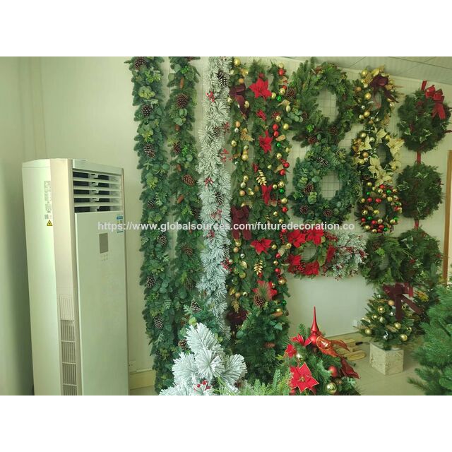 Árbol verde artificial con puntas de PE, OEM, 110 cm de altura con maceta de plástico - Suministro directo de fábrica