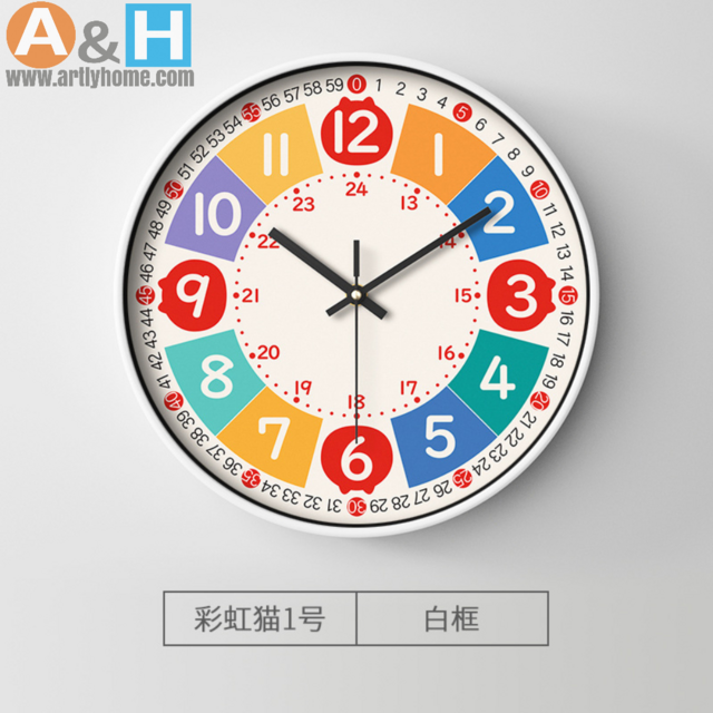 Lehr-Wanduhr Geschenk 8 10 12 Zoll UV-Glas, lautloser Quarzlaufwerk, Weihnachtsgeschenk für Wohnzimmer, Schlafzimmer & Heimdeko