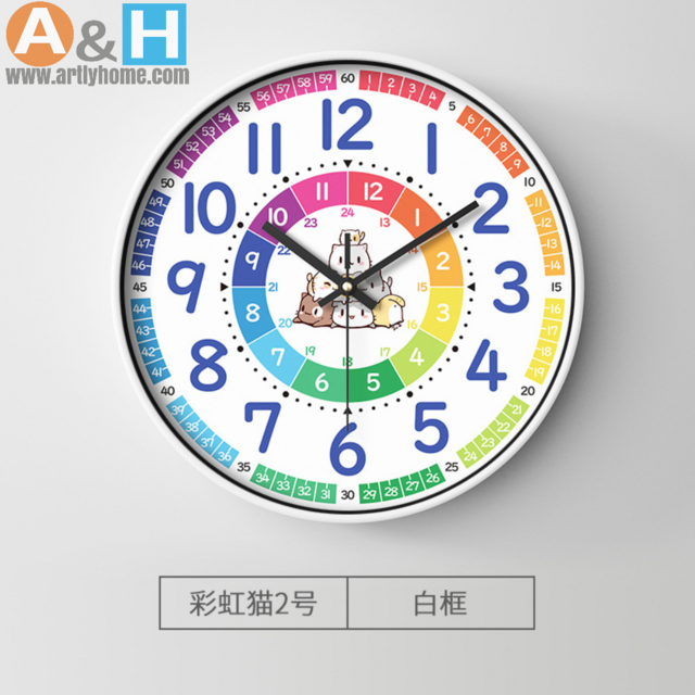 Lehr-Wanduhr Geschenk 8 10 12 Zoll UV-Glas, lautloser Quarzlaufwerk, Weihnachtsgeschenk für Wohnzimmer, Schlafzimmer & Heimdeko