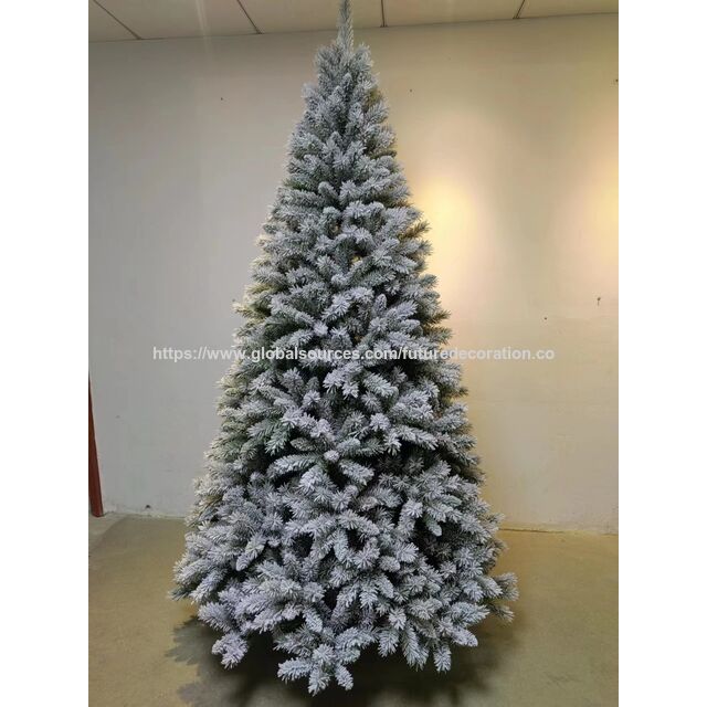 Künstlicher Weihnachtsbaum 210cm grün/Schnee PVC/PE OEM Dekoration