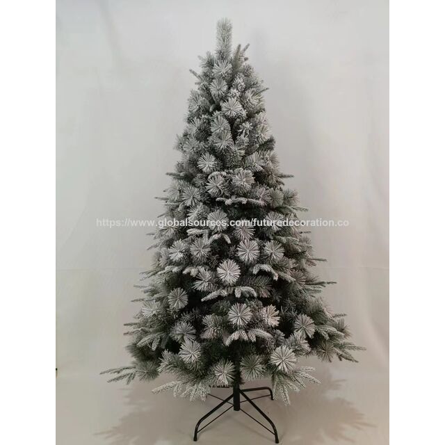 Künstlicher Weihnachtsbaum 210cm grün/Schnee PVC/PE OEM Dekoration