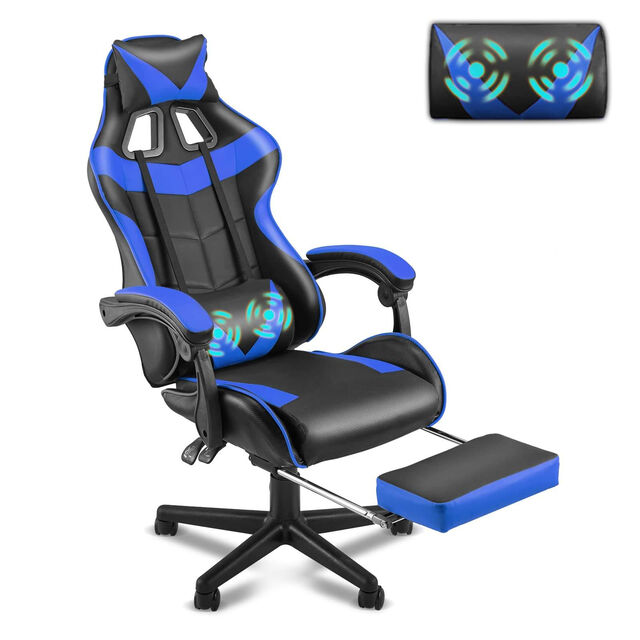 ODM OEM Luxus Kunstleder Gaming Stuhl mit Massage, Ergonomischer Gamer Stuhl für Büro und Zuhause