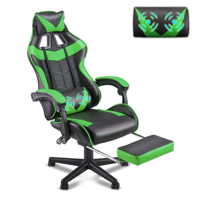 ODM OEM Luxus Kunstleder Gaming Stuhl mit Massage, Ergonomischer Gamer Stuhl für Büro und Zuhause