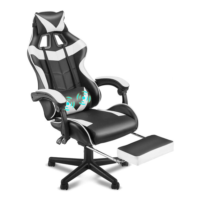 ODM OEM Luxus Kunstleder Gaming Stuhl mit Massage, Ergonomischer Gamer Stuhl für Büro und Zuhause