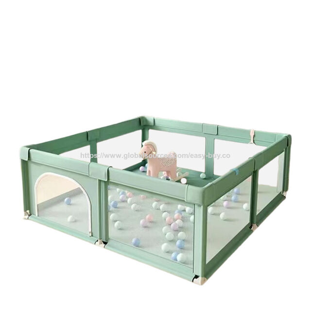 Stoff-Laufstall, Baby-Sicherheitszaun, Krabbelmatte, Sturzschutz
