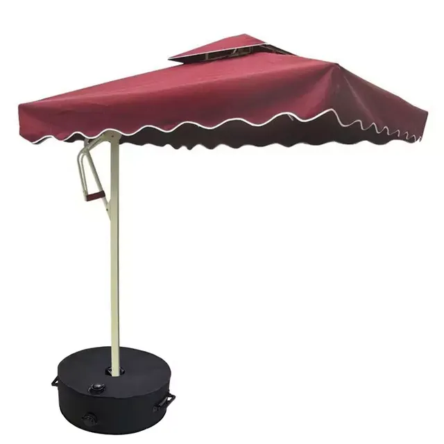 Sac Lesté Imperméable en PVC pour Parasol d'Extérieur, Robuste, avec 2 Poignées