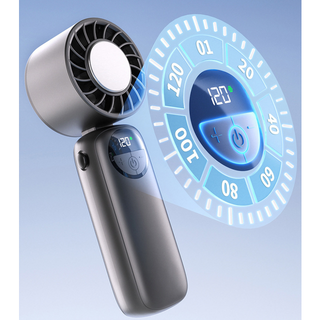 Ventilador de mano de refrigeración, paquete de hielo semiconductor, turbina de alta velocidad, carga portátil, plegable, mini ventilador pequeño