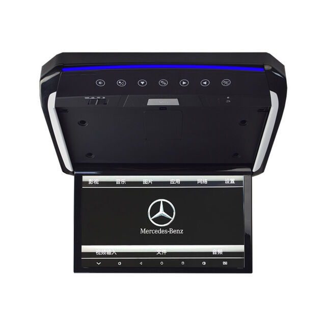 Monitor de TV con Pantalla IPS Grande para Techo de Coche, Reproductor de Video Mp5 con Soporte de Techo, Abatible