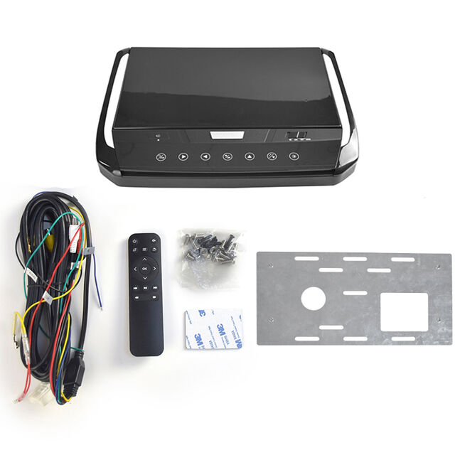 Monitor de TV con Pantalla IPS Grande para Techo de Coche, Reproductor de Video Mp5 con Soporte de Techo, Abatible