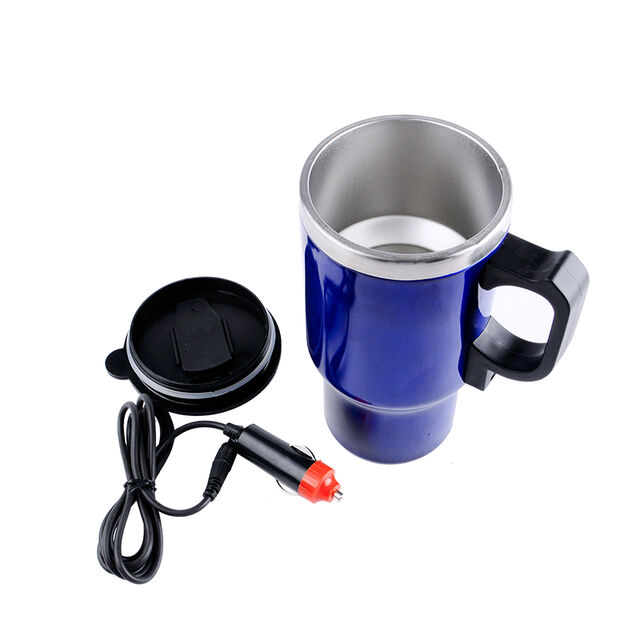 Reise-Heizbecher Auto 12V 450ML Edelstahl Basis Heizbecher Wasserkocher