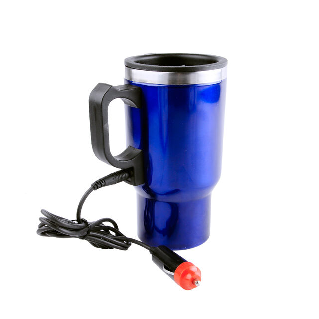 Reise-Heizbecher Auto 12V 450ML Edelstahl Basis Heizbecher Wasserkocher