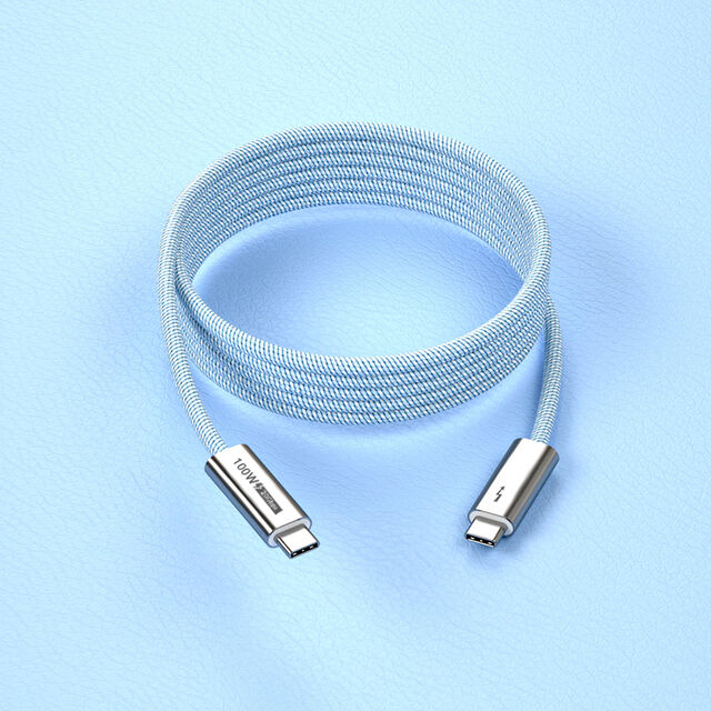 USB 3.1 Datenkabel, Koaxial 3.1 20G PD100W 20V 5A, Premium-Qualität USB 4 kompatibel, 4K 60Hz