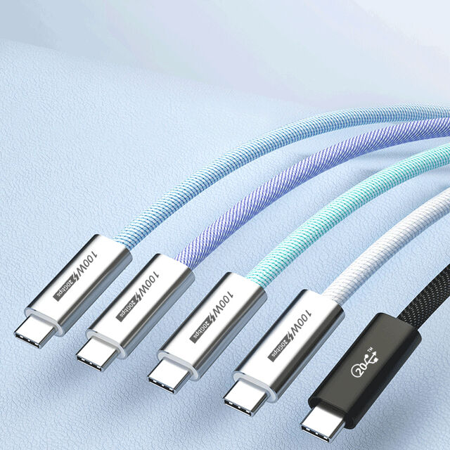 USB 3.1 Datenkabel, Koaxial 3.1 20G PD100W 20V 5A, Premium-Qualität USB 4 kompatibel, 4K 60Hz
