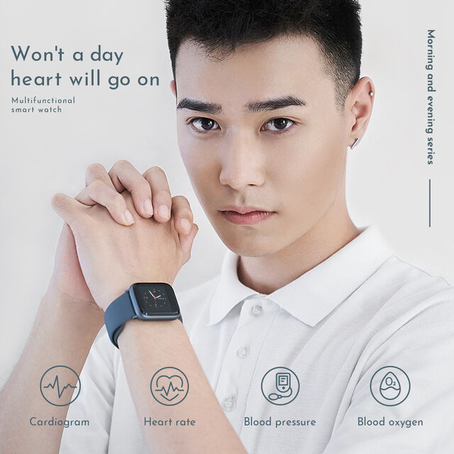 Smartwatch für Herren mit EKG, Blutdruck, Blutsauerstoff und Herzfrequenzmessung - Online kaufen